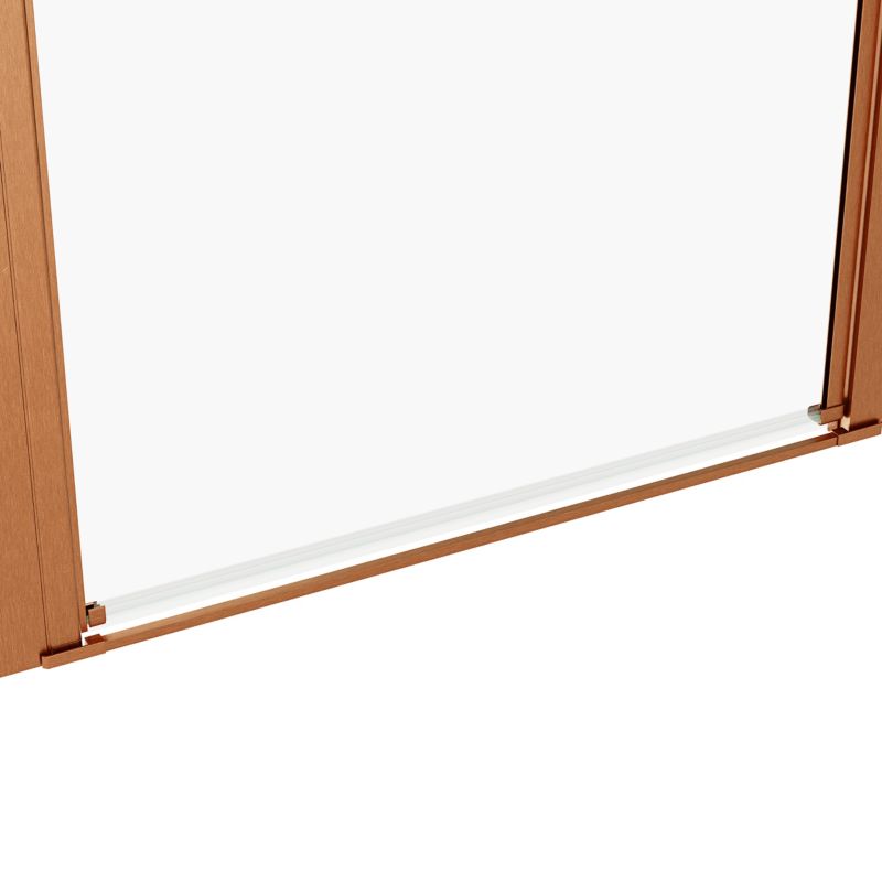 Duschlåge Ledava 90 cm Kobber Transparent