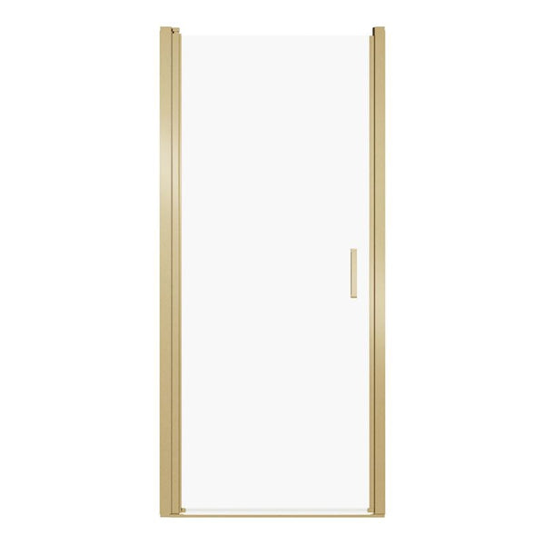 Bruseniche Dør Ledava 90 cm Børstet Guld / Transparent