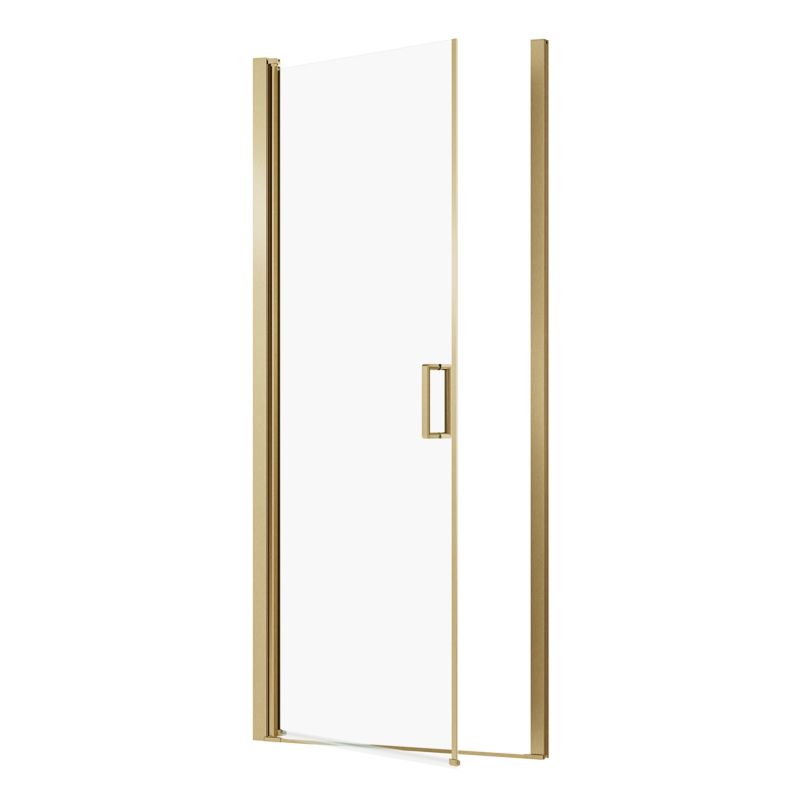 Bruseniche Dør Ledava 90 cm Børstet Guld / Transparent