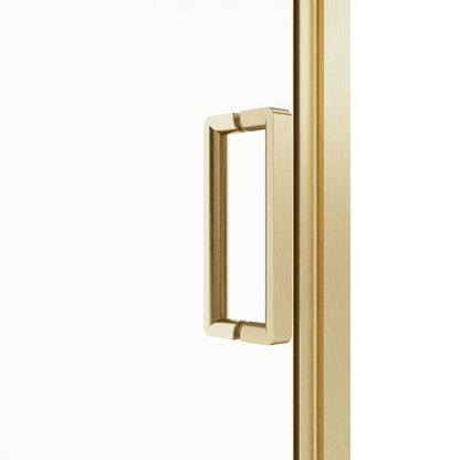 Bruseniche Dør Ledava 90 cm Børstet Guld / Transparent