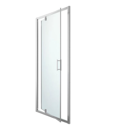 GoodHome Beloya 100 cm vippe-duschdør i krom og transparent glas