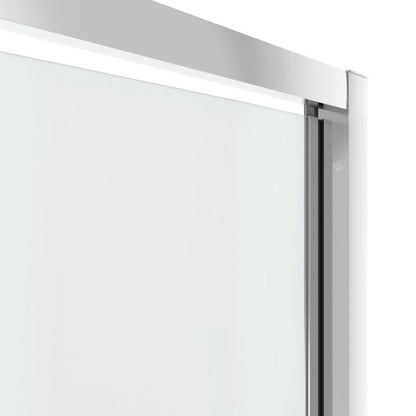 GoodHome Beloya 100 cm vippe-duschdør i krom og transparent glas