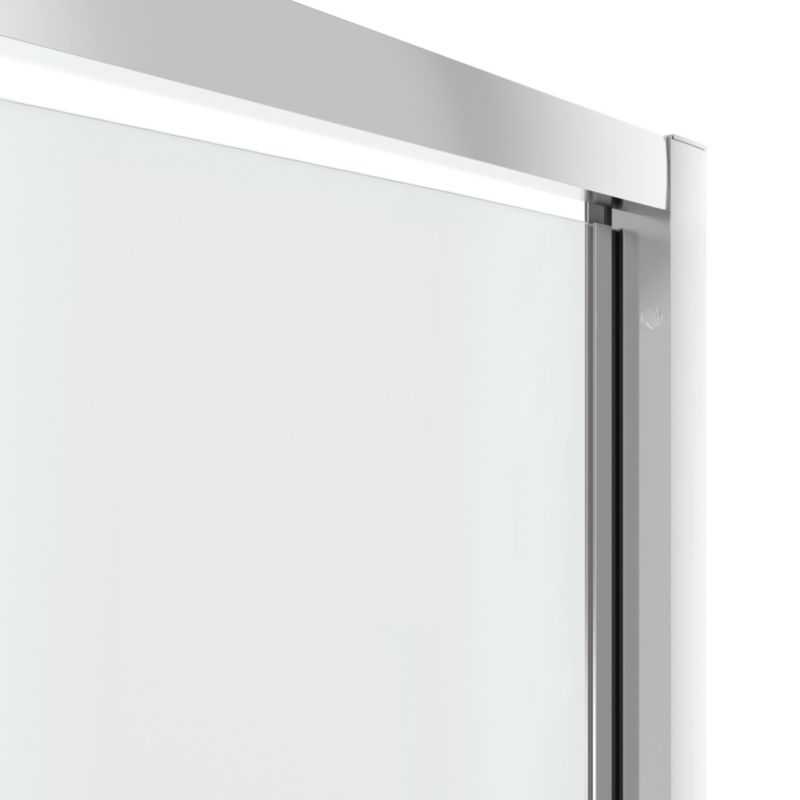GoodHome Beloya 120 cm vippe-duschdør i krom med spejlglas