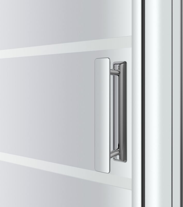 GoodHome Beloya 120 cm vippe-duschdør i krom med spejlglas