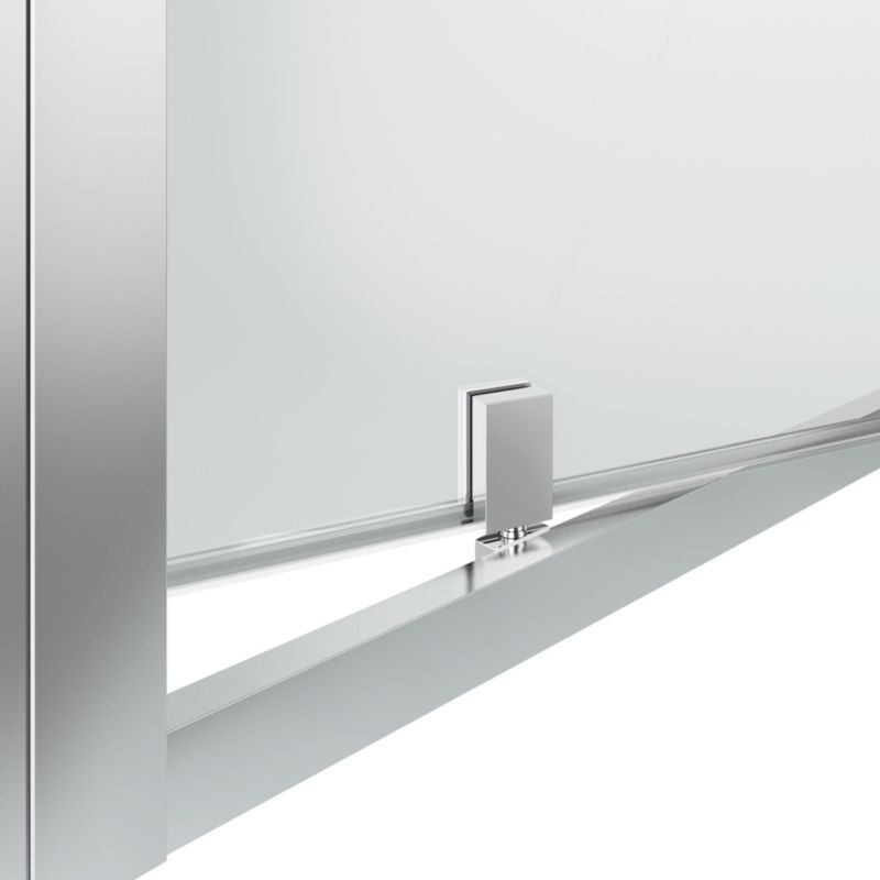 GoodHome Beloya 120 cm vippe-duschdør i krom med spejlglas