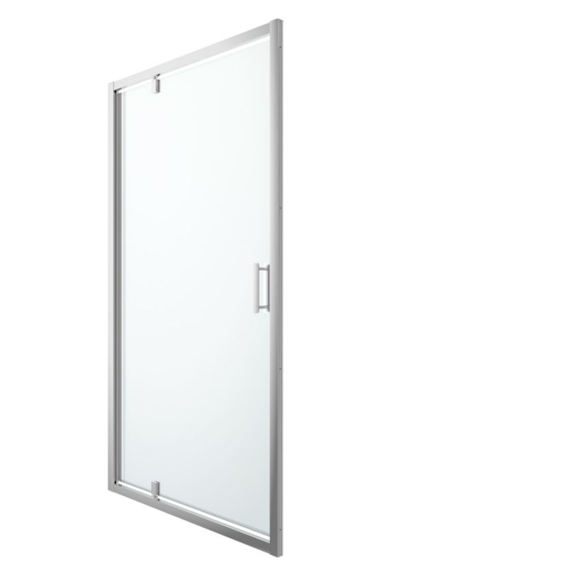 Svingdør til bruseniche 120 cm Krom/Transparent Beloya