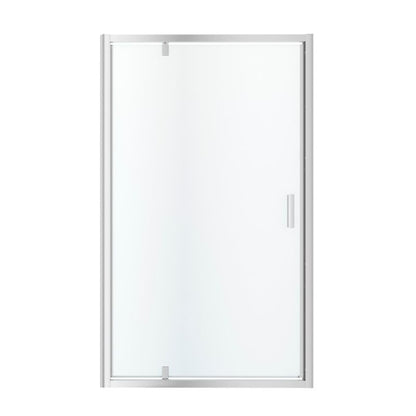 Svingdør til bruseniche 120 cm Krom/Transparent Beloya