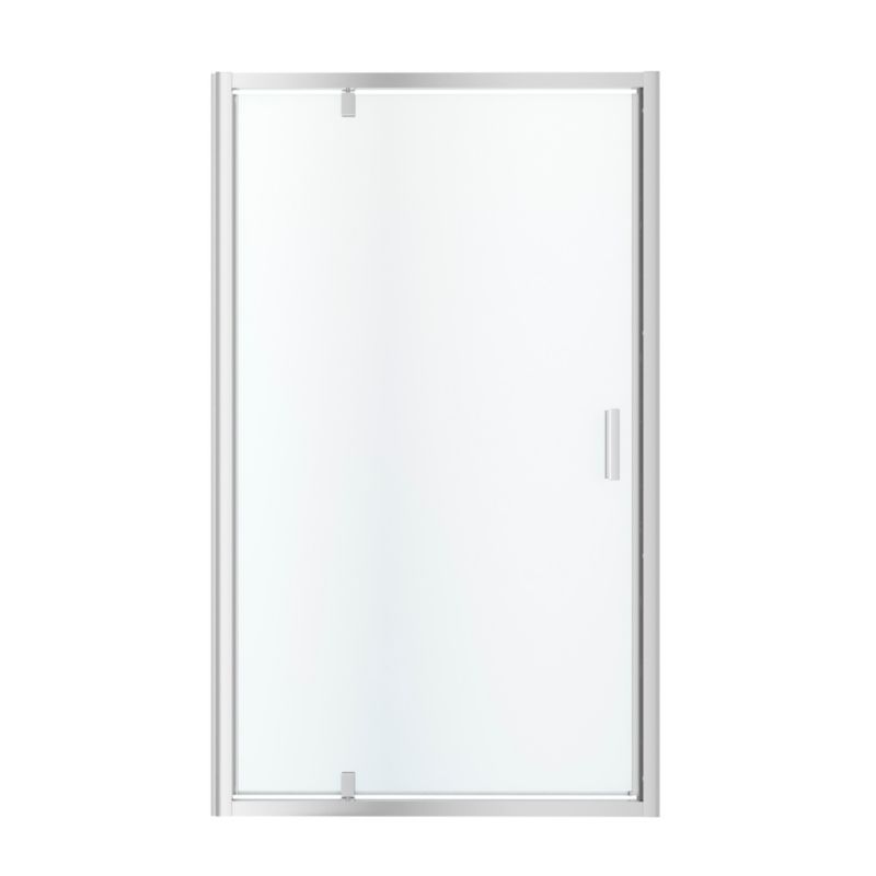 Svingdør til bruseniche 120 cm Krom/Transparent Beloya