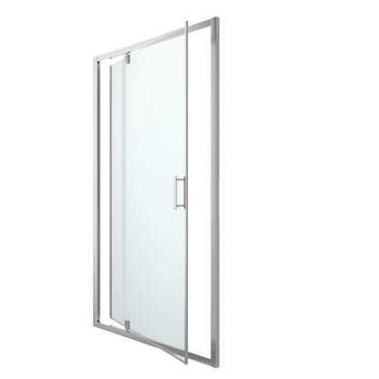 Svingdør til bruseniche 120 cm Krom/Transparent Beloya