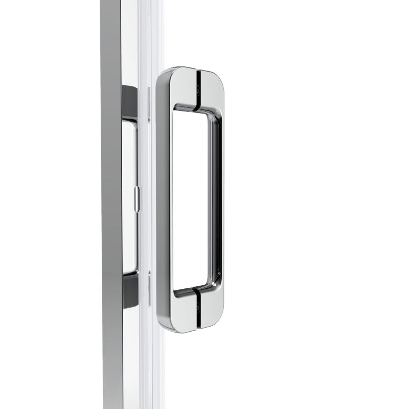 Svingbar Brusedør Maza 90x195 cm Krom/Transparent