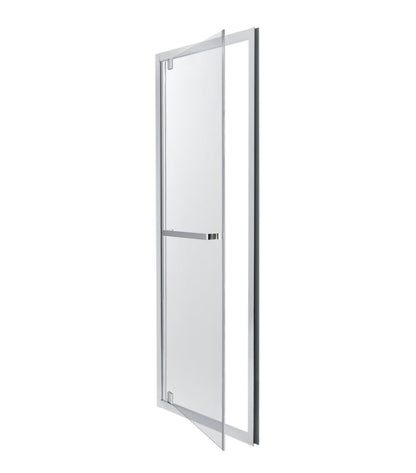 Svingdør til Bruseniche Zilia 90 x 200 cm Inox/Transparent Glas