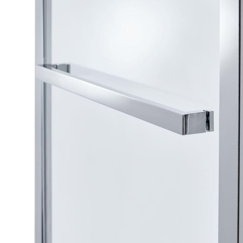 Svingdør til Bruseniche Zilia 90 x 200 cm Inox/Transparent Glas