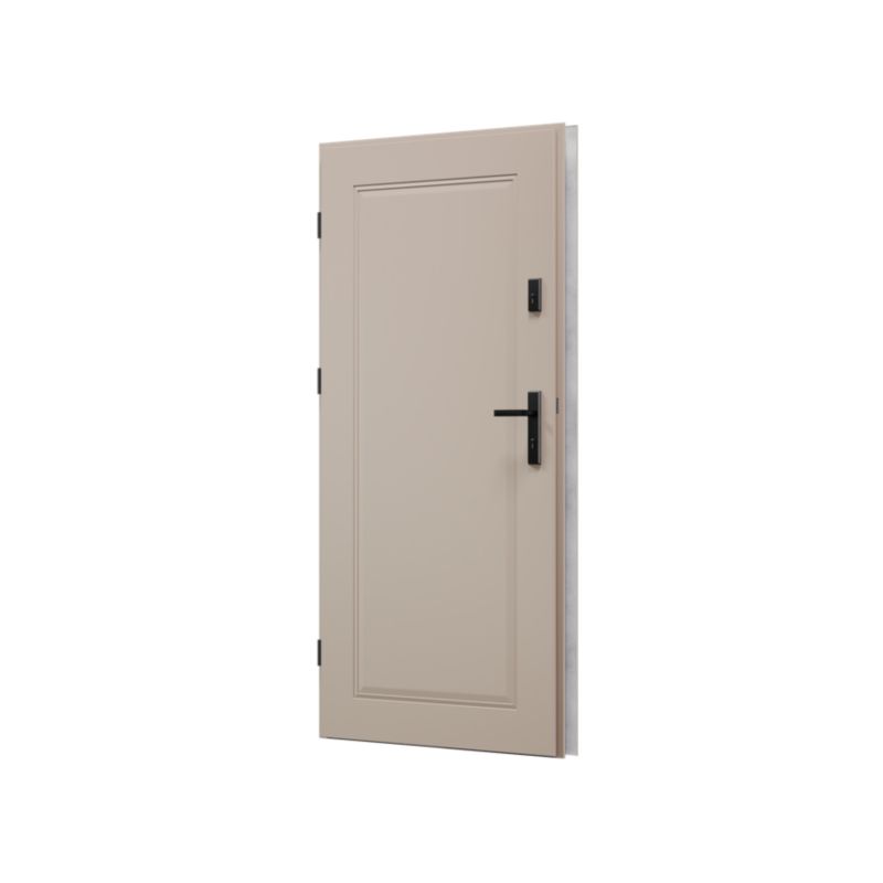 Ståldør P68 Skand 90 Venstre Warm Grey