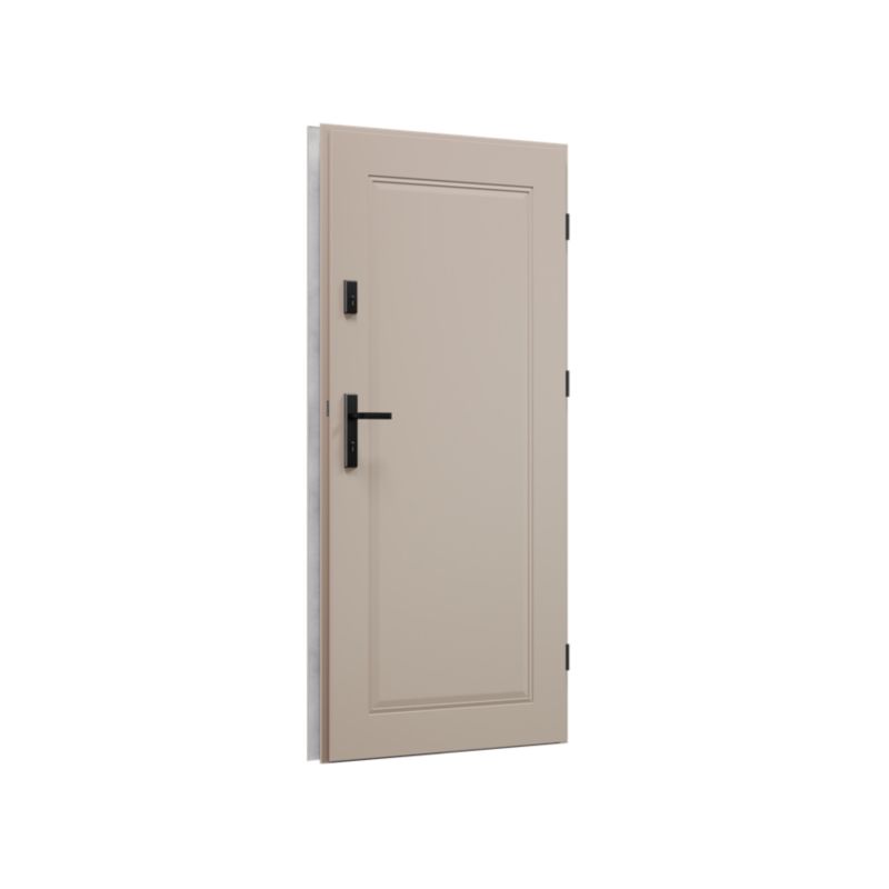 Ståldør P68 Skand 90 Højre Warm Grey