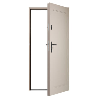 Ståldør P68 Skand 90 Højre Warm Grey