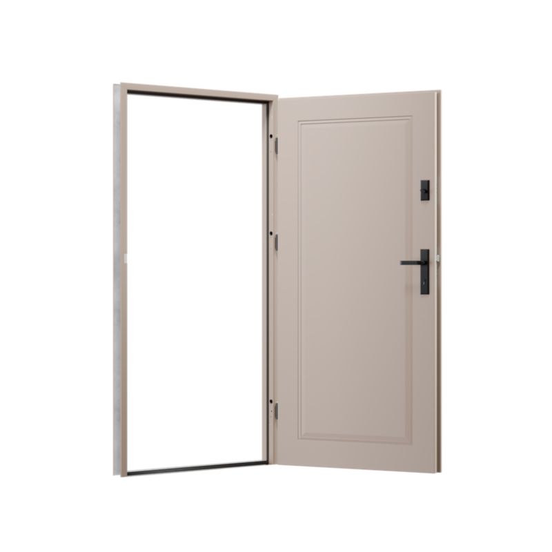 Ståldør P68 Skand 90 Højre Warm Grey