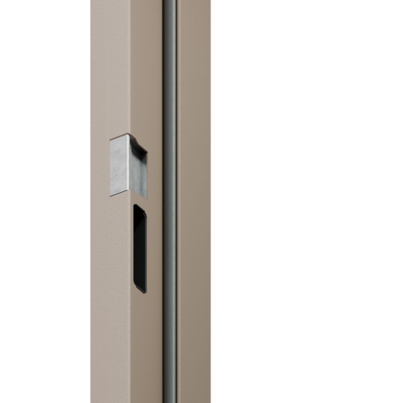 Ståldør P68 Skand 90 Højre Warm Grey