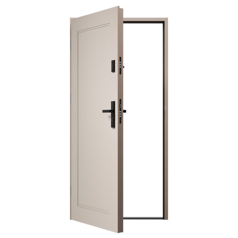 Ståldør Skand P68 80 Venstre Warm Grey