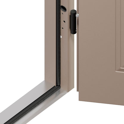 Ståldør Skand P68 80 Venstre Warm Grey