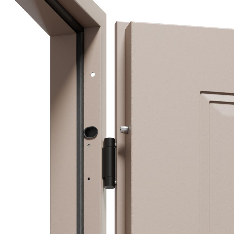 Ståldør Skand P68 80 Venstre Warm Grey