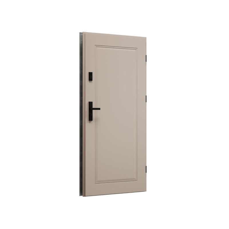 Ståldør Skand P68 80 Højre Warm Grey 87x204,5 cm