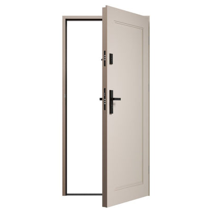 Ståldør Skand P68 80 Højre Warm Grey 87x204,5 cm