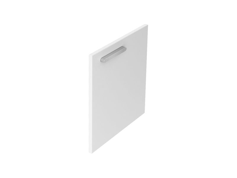 Skabsdør til vaskeskab SD 400 Chrome Højre 37,5x53 cm Hvid Højglans | 8595096898874