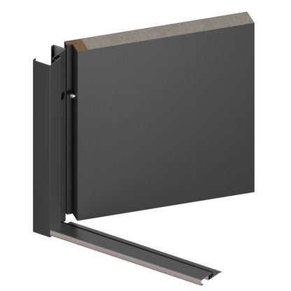 Ståldør Risel 80 Venstre Antracit