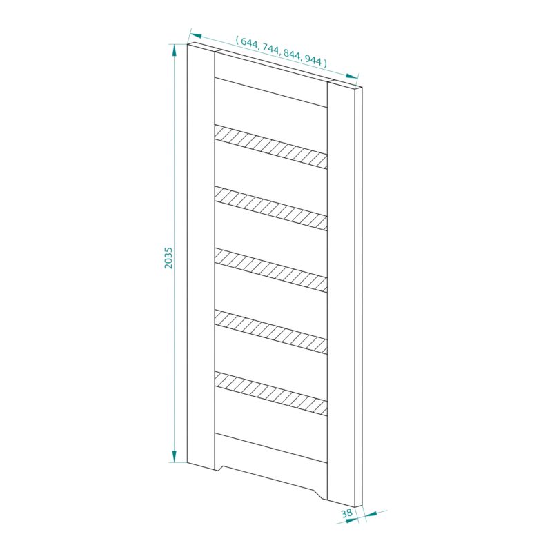Drzwi z podcięciem Fortia Credis 80 Lewe Dąb Boston