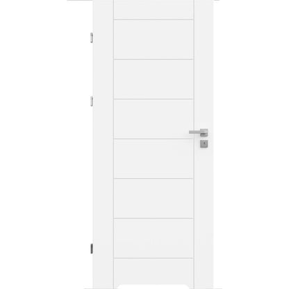 Indvendig dør Exmoor Sette 70 Venstre Hvid 2035x744 mm