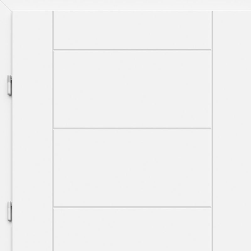Indvendig dør Exmoor Sette 70 Venstre Hvid 2035x744 mm