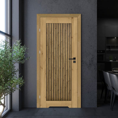 Indvendig dør med ventilationsspalte Fortia Faro 80 Venstre Boston Eg