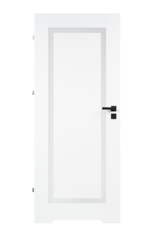 Indvendig dør med ventilationsspalte Fresno 70 Venstre Hvid Hvidt glas