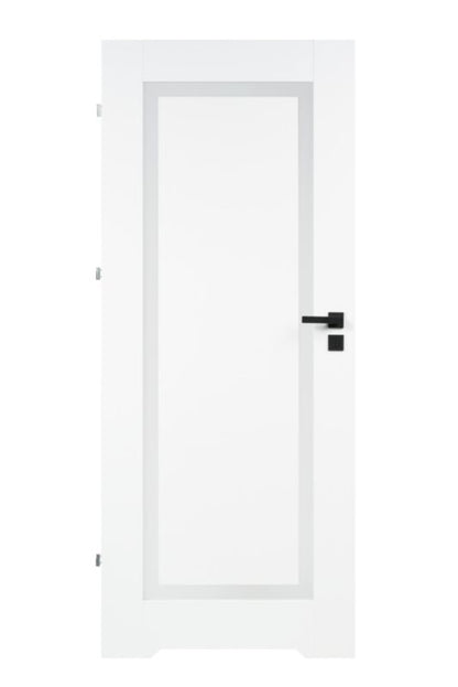 Indvendig dør med ventilationsspalte Fresno 70 Venstre Hvid Hvidt glas