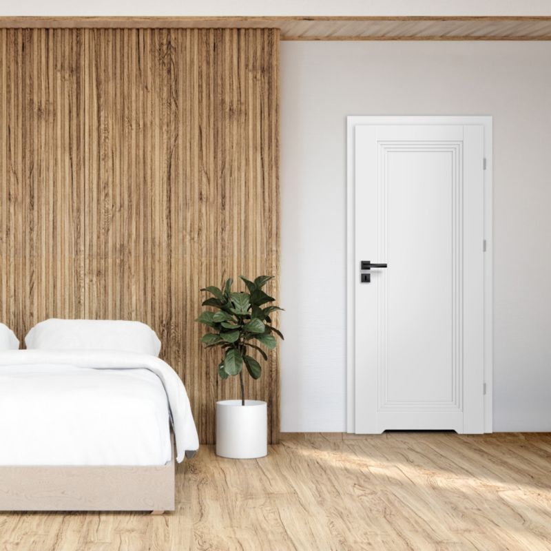 Indvendig Dør Med Ventilationsspalte Fortia Tanaro 60 Højre Hvid