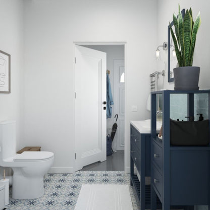Indvendig Dør med Underskæring 80 cm Venstre Hvid