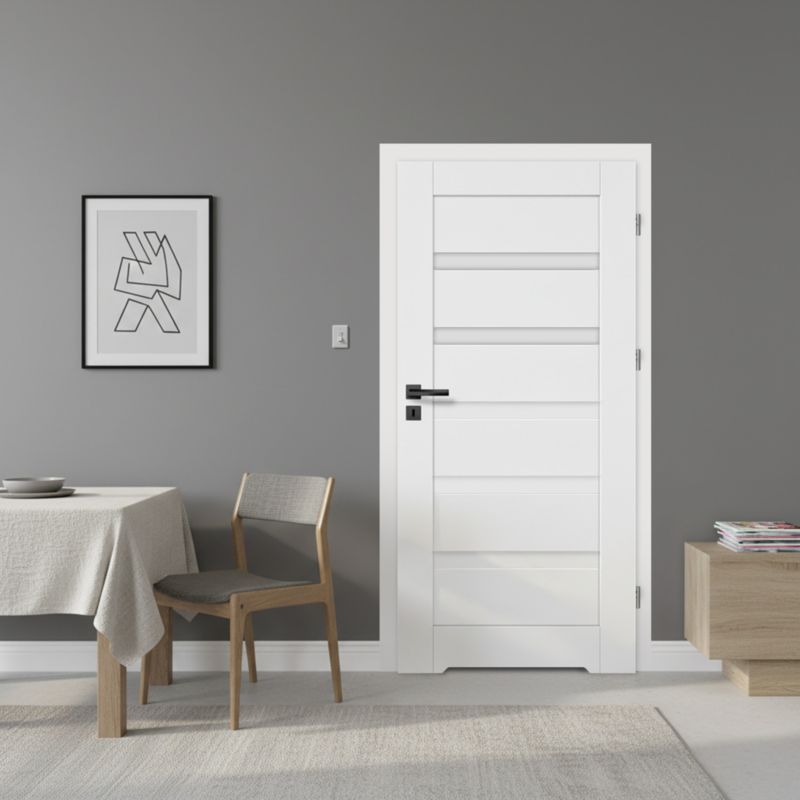 Indvendig dør Credis 60 Højre Hvid 2040x650x40 mm