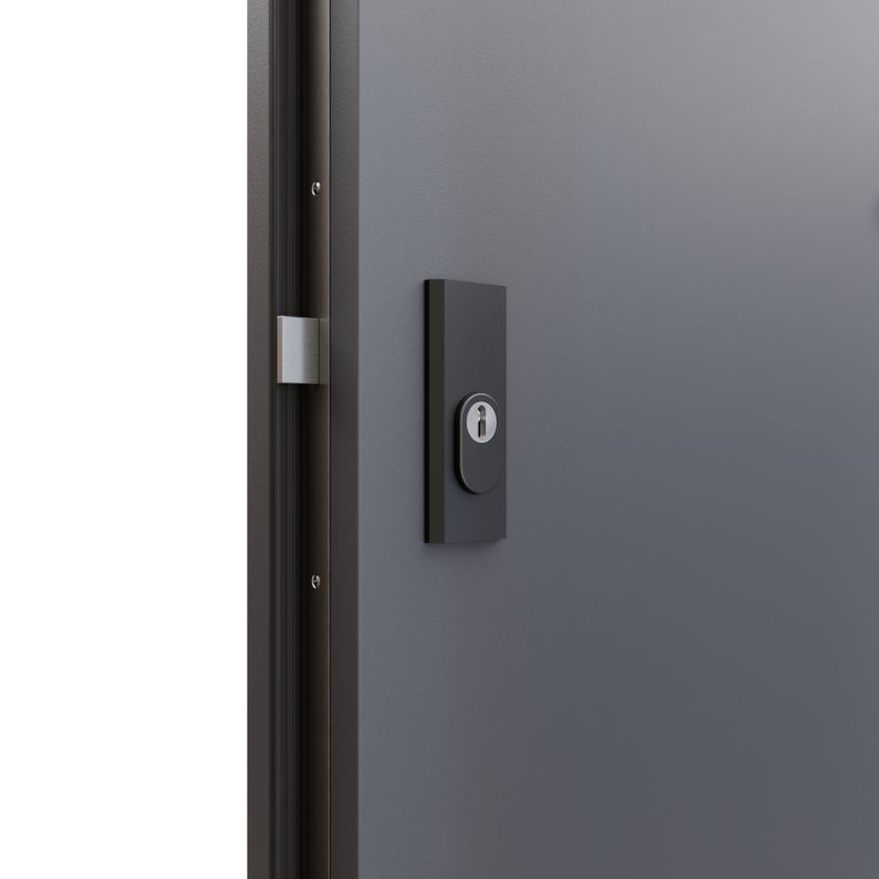 Indgangsdør Fortis RC3 44dB 90 cm Venstre Antracit