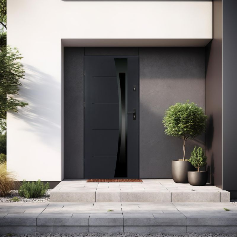 Yderdør Asteria 90 Venstre Antracit 100x206,5 cm