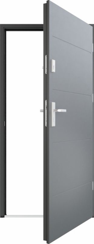 Fortia Madryn yderdør 208,5 x 102,5 cm højrehængt antracit