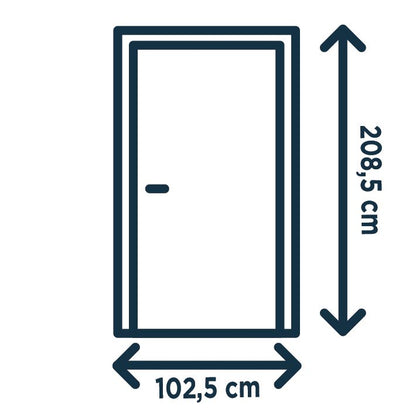 Yderdør Fortia Madryn 90 Højre Valnød