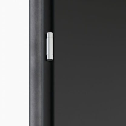 Yderdør O.K. Doors Aurelia inox 90 venstre mat‑sort antracit