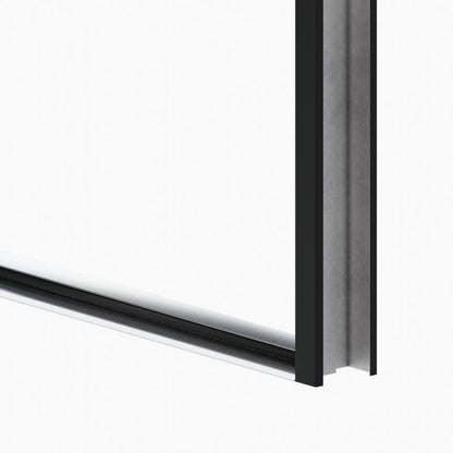 Yderdør O.K. Doors Aurelia inox 90 venstre mat‑sort antracit