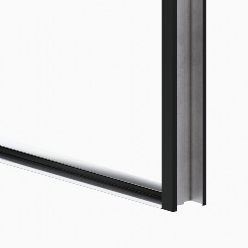 Yderdør O.K. Doors Aurelia inox 90 højre mat-antracit sort