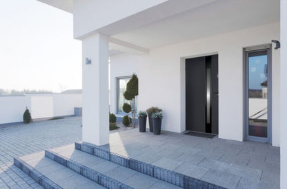 Yderdør O.K. Doors Temida Black P55 80 venstre antracit