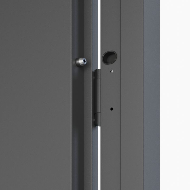 Yderdør O.K. Doors Temida Black P55 80 venstre antracit