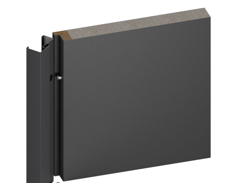 Yderdør O.K. Doors Temida Black P55 80 venstre antracit