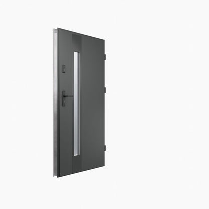 Yderdør O.K. Doors Temida Black P55 80 højrehængt antracit
