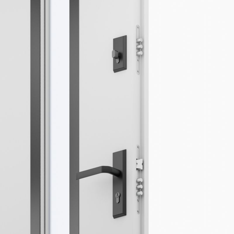 O.K. Doors Temida Black P55 80 højre hvide yderdør