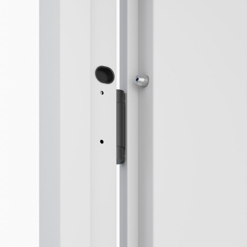 O.K. Doors Temida Black P55 80 højre hvide yderdør